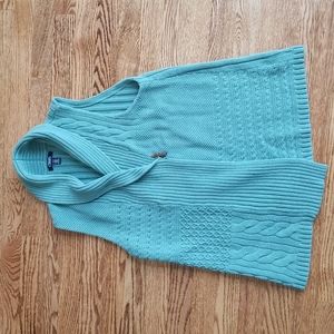 (L) Chaps Mint Green Cottagecore Knit Vest ❤ Cozy ❤ Perfect for Autumn ❤